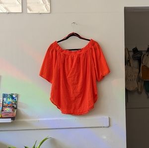 Smocked Red Top